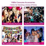 RonFoxi 80s Women's Set: Retro Hallowmas Prom Dress