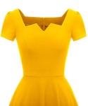 Girstunm Women's Vintage Tea Party Dress with Pockets