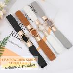 Women's Retro Stretch Waist Belt Set - 4 Colors