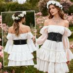 Women's Lace-Up Corset Waist Belt for Vintage Dresses