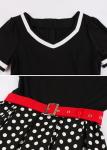 Nihsatin Polka Dot Rockabilly Swing Dress