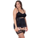 Vintage Black Rago Women's Waist Cincher, Size Large