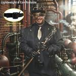 Gold Steampunk Metal Cyborg Venetian Mask for Costume Ball