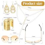 70s Disco Set - Sunglasses, Bracelets, Necklace, Earrings