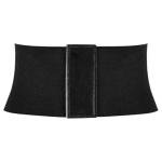 Ayliss Women Black Wide Band Waspie Corset