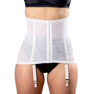White Women's Vintage Waist Cincher, 2XL (34)