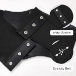 Vintage Lace-up Women's Corset Waist Belt, Black