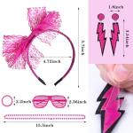 80s Retro Women's Accessories Set - Pink