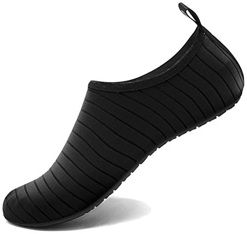 VIFUUR Unisex Water Shoes - Black (34-35)