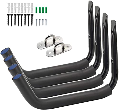 BISEBIN Outdoor Storage Kayak Racks: Paddle Board Wall Mount