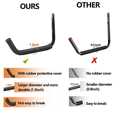 BISEBIN Outdoor Storage Kayak Racks: Paddle Board Wall Mount