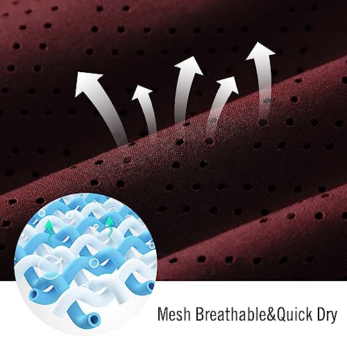 BALEAF Women's 3" Swim Board Shorts Red Wine M