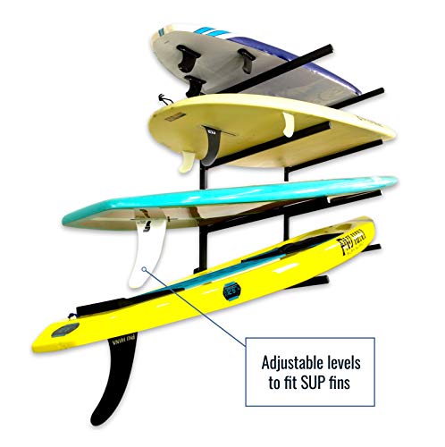 Adjustable Wall-mounted Storage Rack for Paddleboards & Kayaks