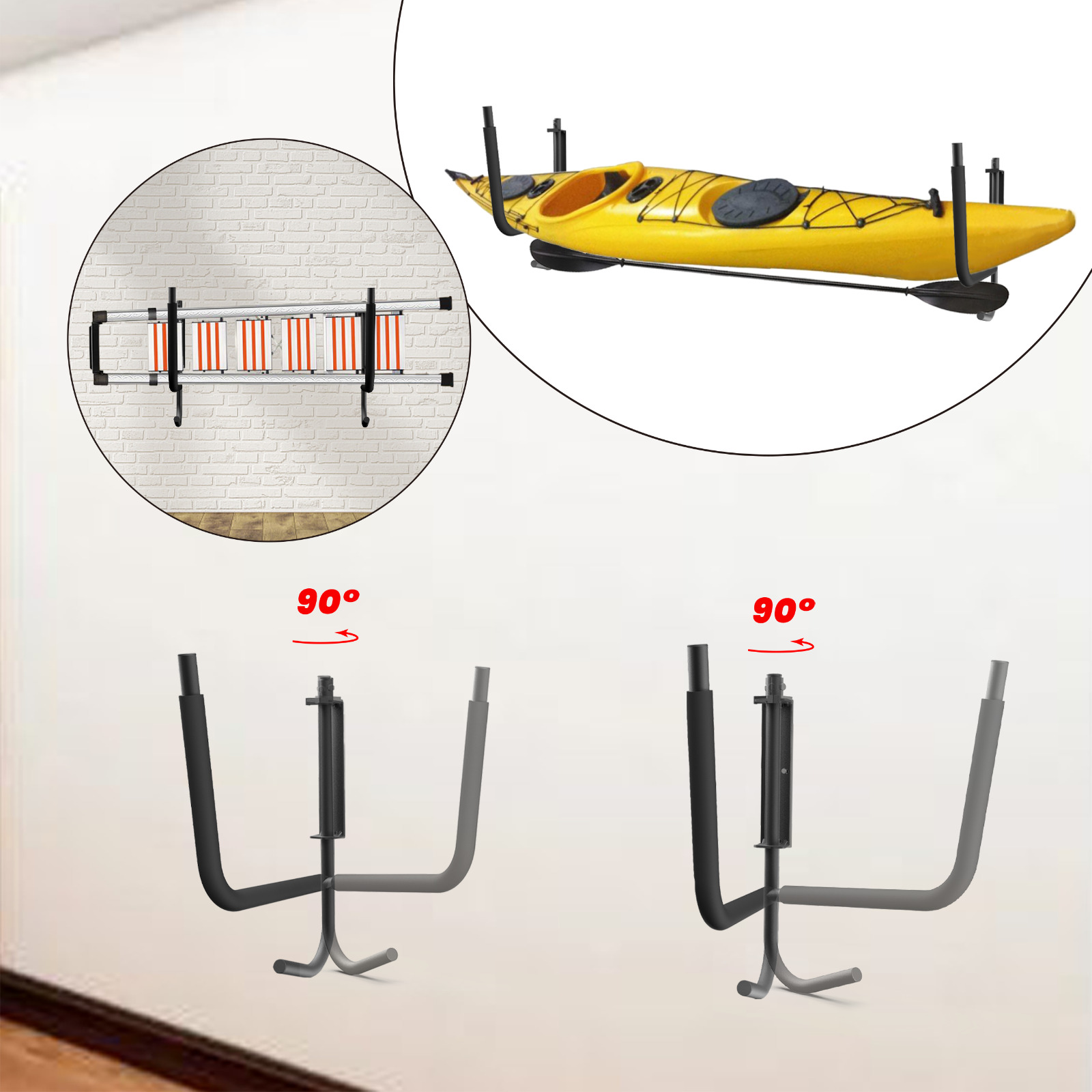 Paddle Board Wall Mount Hanger Rack
