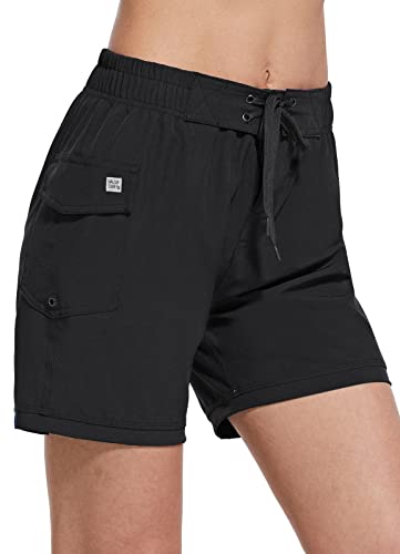 BALEAF Women's Quick Dry Boardshorts - Black XL