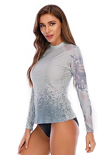 Women's UPF 50+ Rash Guard with Long Sleeves
