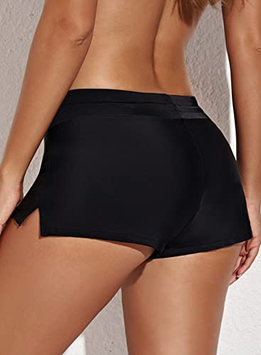 Aleumdr Women's Black Swim Boardshorts - XXX-L