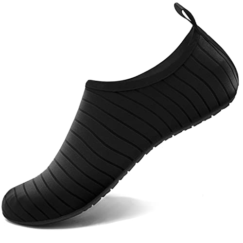 VIFUUR Unisex Water Shoes - Black (34-35)