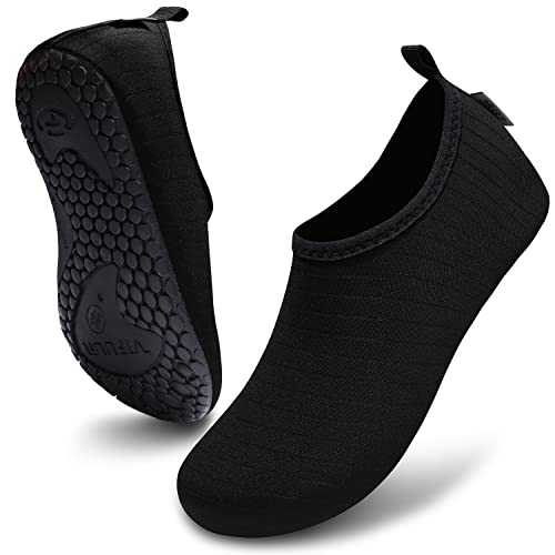 VIFUUR Unisex Water Shoes - Black (34-35)