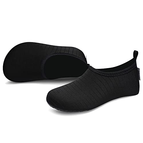 VIFUUR Unisex Water Shoes - Black (34-35)