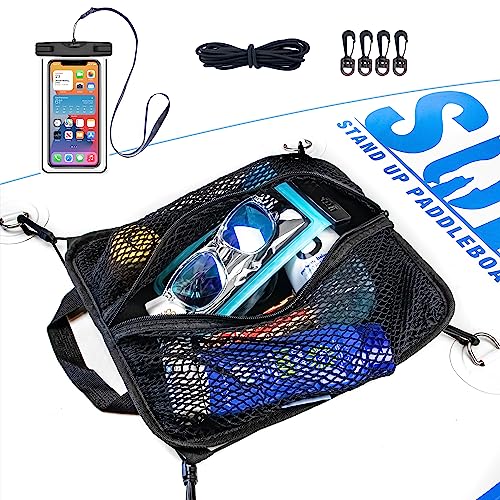 Waterproof Phone Case Paddleboard Deck Bag (Black Trim)