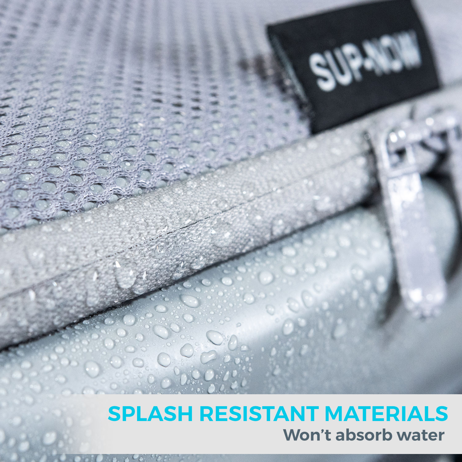 Gray Mesh Top Paddleboard Deck Bag