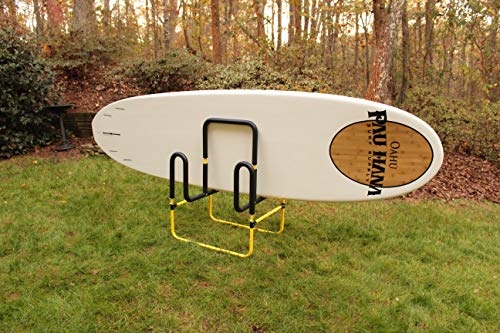 Double-Up SUP Stand for 2 Paddleboards, Yellow