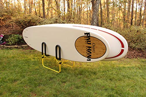 Double-Up SUP Stand for 2 Paddleboards, Yellow