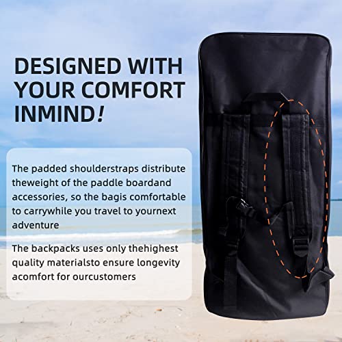 SUSIEBAY iSUP Backpack Bag - Large Capacity, Paddleboard Accessories