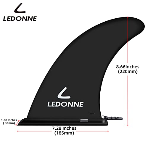 9" LEDONNE Surfing SUP Fins - 2 Pack