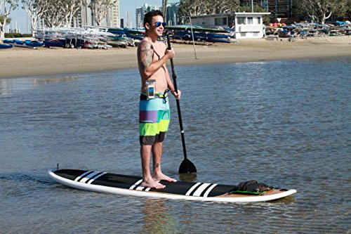 Waterproof Phone Case Paddleboard Deck Bag (Black Trim)