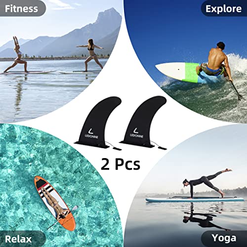 9" LEDONNE Surfing SUP Fins - 2 Pack
