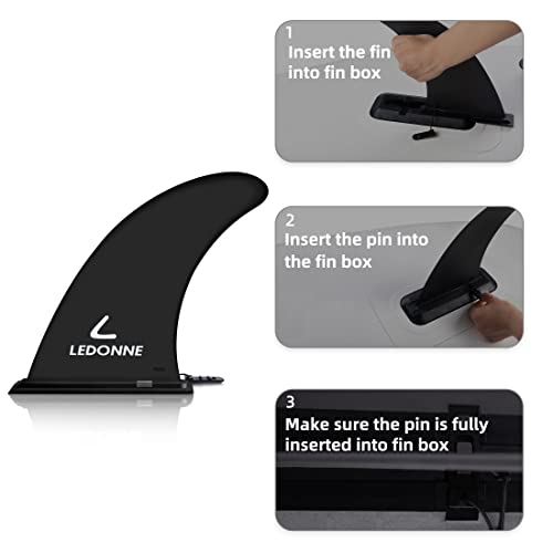 9" LEDONNE Surfing SUP Fins - 2 Pack