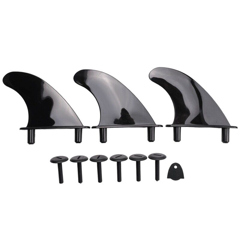 Soft Top Surfboard Fins Set - 3 Pieces