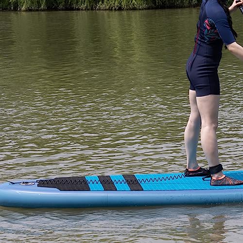 10' Black Coiled SUP Leash for Paddleboards