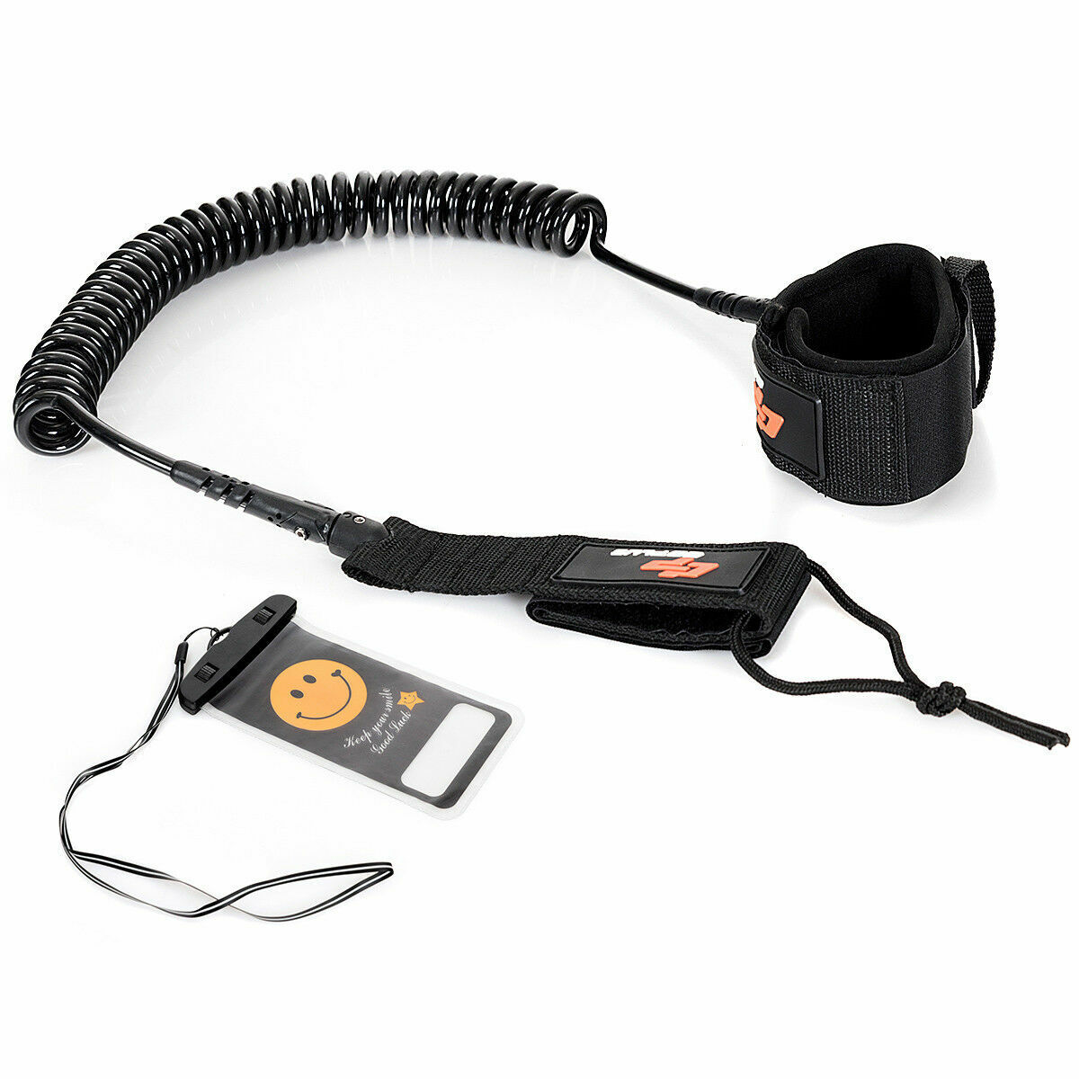 11' SUP Surf Leash with Waterproof Phone Bag