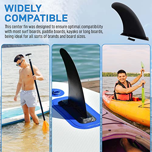 Easy Install Aqua 9" Surfboard Fin - Beginner-friendly Stability