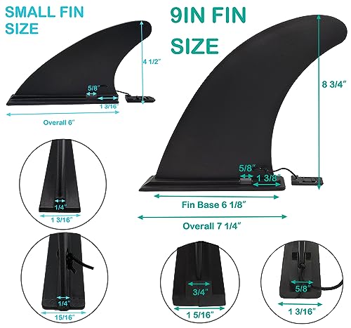 Anfyko Paddle Board Fins Set: Improved Durability, 3pcs