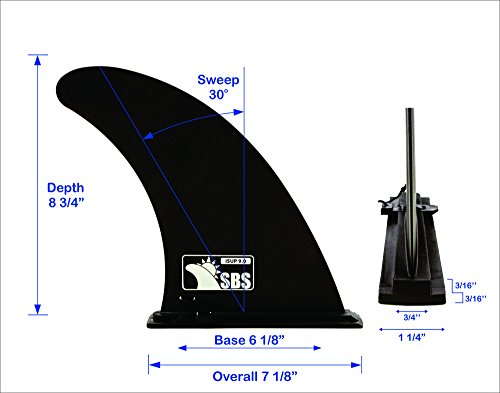 9" iSUP Fin - Slide in Fin for Inflatable Paddleboard
