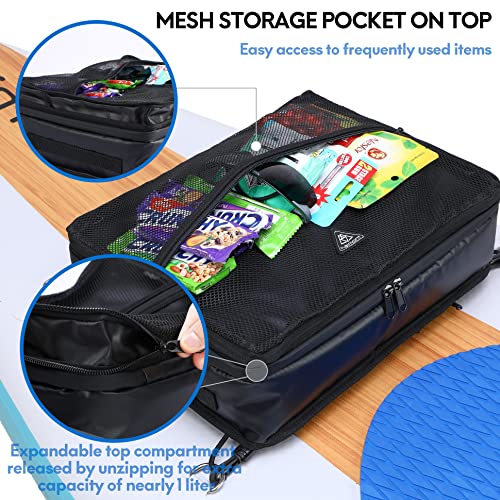 Haimont Waterproof Paddleboard Cooler Bag (Black, 10 Can)