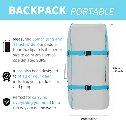 Quashley Inflatable Paddleboard Backpack - Large 108L