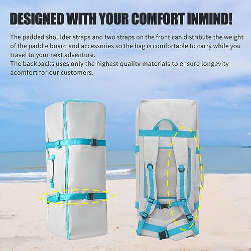 Quashley Inflatable Paddleboard Backpack - Large 108L
