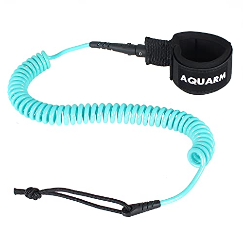AQUARM SUP Leash: 11ft Coiled Stand Up Paddleboard