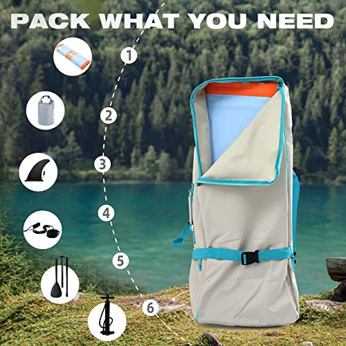 Quashley Inflatable Paddleboard Backpack - Large 108L