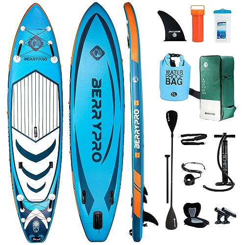 BERRYPRO Inflatable Stand Up Paddle Board - Blue