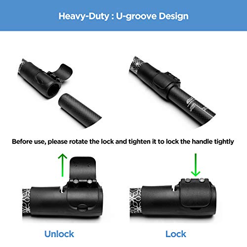 AQUBONA 100% Carbon Fiber Adjustable SUP Paddleboard