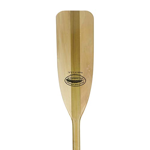 Wooden Canoe Paddle, 4-Feet Long, Ergonomic Grip