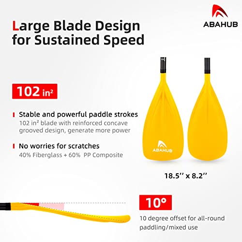 Abahub SUP Paddle: Lightweight, Adjustable 67''-86'', Carbon Fiber