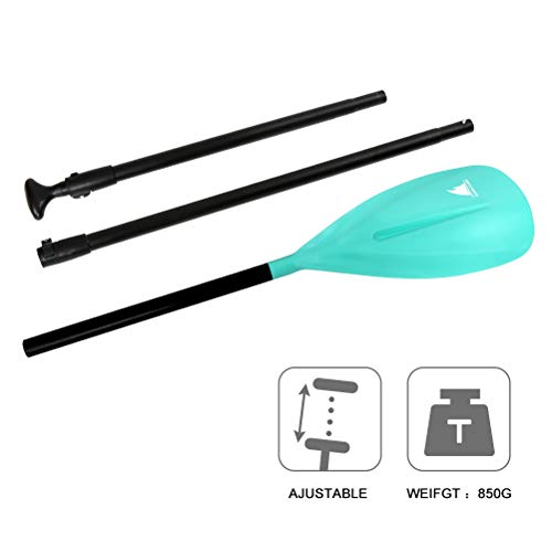 Karltion 3-Piece Adjustable SUP Paddle - Turquoise
