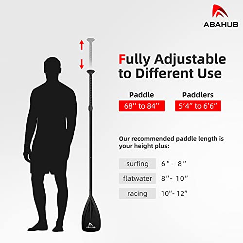 Abahub 3-Piece Adjustable Stand Up Paddleboard Paddle